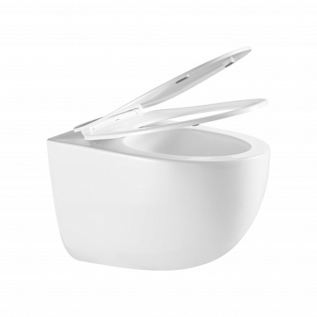 Подвесной унитаз безободковый Terminus Енисей Monolit 560х390 белый Буйнакск - фото 7