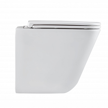 Подвесной унитаз безободковый Terminus Ватикан Monolit 490х340 белый Буйнакск - фото 4